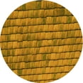 thumbnail image 1 of Ahgly Company Machine Washable Indoor Round Transitional Mahogany Brown Area Rugs, 5' Round, 1 of 7