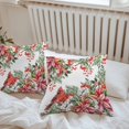 thumbnail image 6 of Throw Pillow Covers 16x16 Inch Set of 2, Cardinal Bird Waterproof Outdoor Pillow Covers, Winter Poinsettia Berry Pine Cones Floral Decorative Cushion Pillowcases for Couch, Sofa, Bed, Garden, Patio, 6 of 9