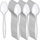 thumbnail image 1 of Althee 500 Pieces Clear Plastic Spoons Heavy Duty Plastic Silverware Plastic Cutlery Transparent, 1 of 5