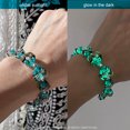 thumbnail image 4 of ARTSY Crafts Heart of Ocean Glow in The Dark Firefly Beads Bracelets for Women, Murano Glass Beads Jewelry - Teal, 4 of 7