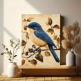 thumbnail image 6 of Qisvanset 12x16 Inch Framed Canvas Wall Art Lamentations Blue Bird Print Vintage Faith Home Housewarming Decor, 6 of 8