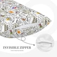 thumbnail image 3 of Sikiie Fastfood 2 Print Plush Pillow Cover, Wrinkle-proof and Stain-resistant Pillow Protector without Pillow Core, Home Decoration-16"x24", 3 of 6
