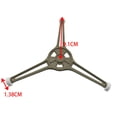 thumbnail image 1 of Plateau Tournant pour Micro-Ondes, Support de Plateau en Verre Triple Bras, Support de Guide de Rouleau, 1 of 11
