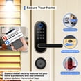 thumbnail image 4 of Cerradura inteligente con teclado de entrada sin llave: cerradura de puerta digital con código de acceso, manija de puerta electrónica, perilla de puerta biométrica para puerta de entrada, puerta de d, 4 of 5