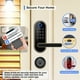 thumbnail image 4 of Cerradura inteligente con teclado de entrada sin llave: cerradura de puerta digital con código de acceso, manija de puerta electrónica, perilla de puerta biométrica para puerta de entrada, puerta de d, 4 of 5