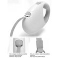 thumbnail image 3 of Nylon Strap Retractable Dog Leash, Medium Small Dog Automatic Traction Rope, Anti Slip Handle Per Walking Telescopic Tractor for Walking, Jogging, Hiking with Dogs, 3 of 7
