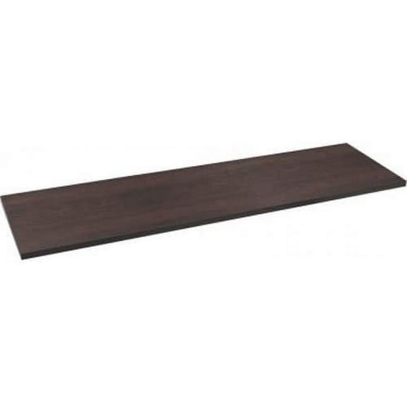 Knape & Vogt Espresso Shelf 1980 - Stain Resistant Melamine, Modern - 8" x 24" Brown