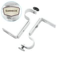 thumbnail image 3 of HONMEET Drapery Rod Brackets Curtain Rod Bracket White Iron 2Pcs Simple and Modern, 3 of 8