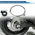 thumbnail image 2 of Manguera de aceite de freno de embrague para motocicleta de 220 cm, trenzado de nylon y alambre de acero inoxidable, línea de freno hidráulico para motocicletas, bicicletas de tierra, ATV, negro, 2 of 6