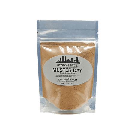 Boston Spice Muster Day Gourmet Baking Seasoning Blend Gingerbread Pierniczki Lebkuchen Pierniki Cakes Pies Muffins Cookies Cupcakes Fudge 1/2 Cup wt. 1.8oz/53g