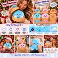 thumbnail image 4 of Dumpling Plush Toy - Soft Squeezable Stuffed Bao Toy with Embroidered Face, Dumpling Stuffed Animals Stuffed Toys Cute Food Plushie for Office Desk Decor Stress Relief Gift, 4 of 9
