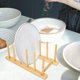 thumbnail image 2 of Soporte para platos de bambú, soporte para platos de cocina, estante de bambú multiusos, escurridor de cocina, 2 of 6