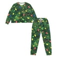 thumbnail image 2 of Tutolipy Christmas Pajama Set for Women Lighrt Printed Pjs Set Comfy Sleepwear Long Sleeve Shirt and Pajama Pants Lounge Sets, L, 2 of 7