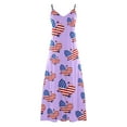 thumbnail image 5 of Summer Dresses for Women Dressy Sleeveless Boho Floral Printed Long Maxi Dress Beach Hawaiian Tropical Vacation Sundress, 5 of 5