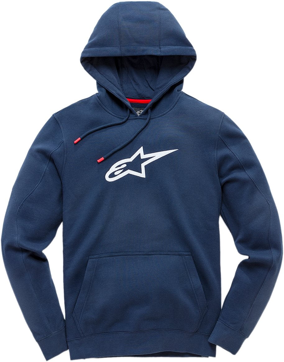 Alpinestars - Alpinestars Long Run Pullover Fleece Hoodie - Navy/White ...