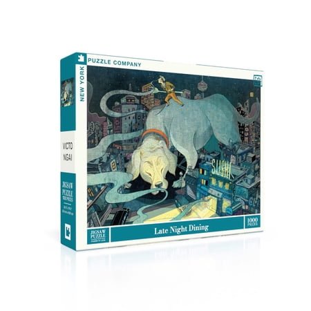 New York Puzzle Company Late Night Dining 1000 Piece Jigsaw Puzzle