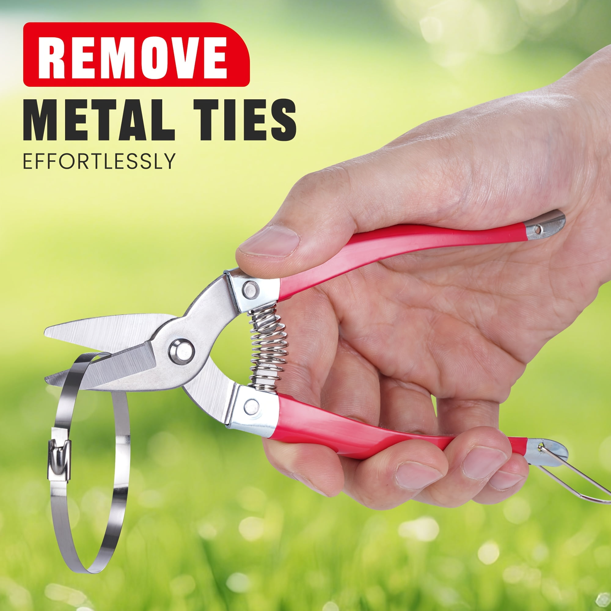 XUNXUNRA 13 in Red 200 lb Cable Tie Wraps 150 Piece