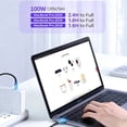 thumbnail image 6 of USB C to USB C Cable 100W  6.6ft C to C Cable Fast Charging Type C Charger Fast Charging Right Angle Sideways Phone Charger for iPhone 17 Pro Max Accessories M5 MacBook Air Samsung S25 iPad, 6 of 9