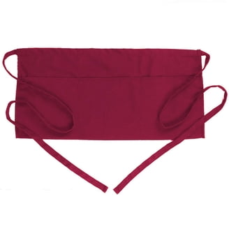 Waterproof Waitress Apron For Women - 6 Pockets, Quick Snap Buckle, Adjustable Belt (23-52 Inch), Bartender Barista Work Apron