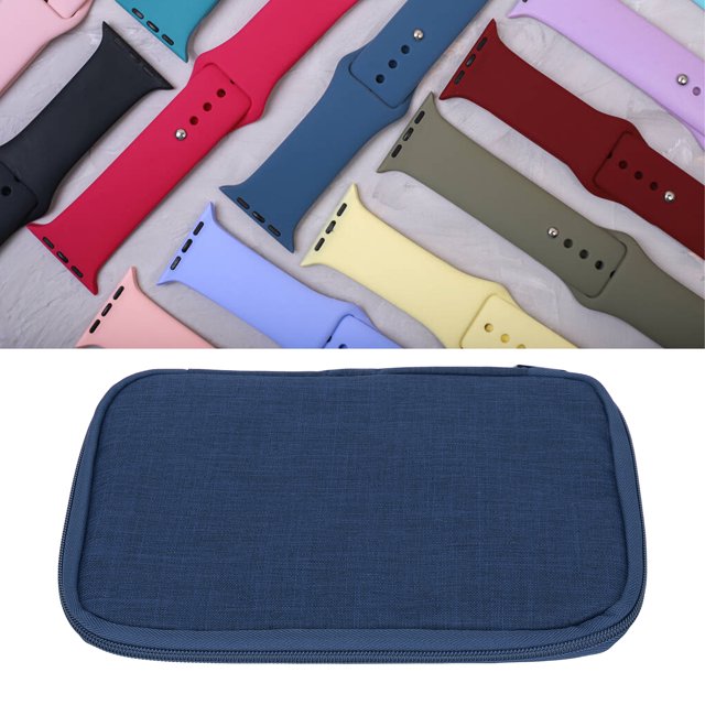 Bolsa de Banda de Reloj, Resistencia A Los Rasguiones Ligera Textura Caja de Almacenamiento de Relojes Plegado para USAR Para ios Watch
