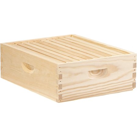 UPC: 0084369173728 | Little Giant 10-Frame Medium Super Beehive Body with Frames for Beekeeping