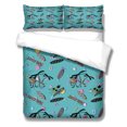 thumbnail image 1 of Cubierta de edredón Conjuntos de cama de buceo Confortables cubiertas de almohadas de poliéster Fibra Decoraciones de cumpleaños Conjunto de colchas para dormitorio m 3 piezas Advancent HA011565-08, 1 of 7