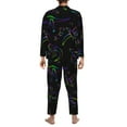 thumbnail image 5 of Kll Dinosaur Sleepwear Mens Flannel Pajamas,Long Cotton Pj Set, 5 of 9