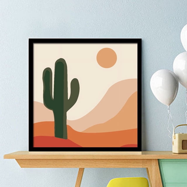 Children Digital Oil Painting Digital Oil Painting Hand Painting Diy Number Painting Number Painting DIY Paint Tropical Scenery Pattern Acrylic Paint Children Digital Oil Painting