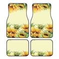 thumbnail image 1 of KLL Sunflowers On A Yellow Background Print Carpet Floor Mats for Cars, Auto Accessories Front & Rear Car Floor Mats Car Floor Foot Mat Sets of 4 Pieces, 1 of 7