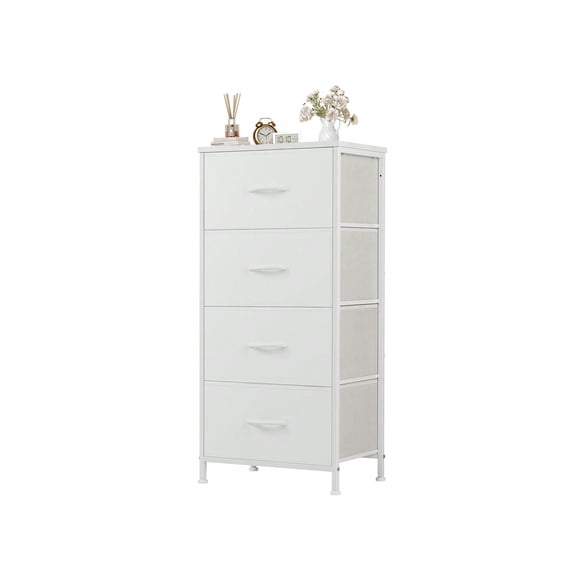 Drawers Dresser Chest Of 4 Drawers,Metal Frame And Wood Top
