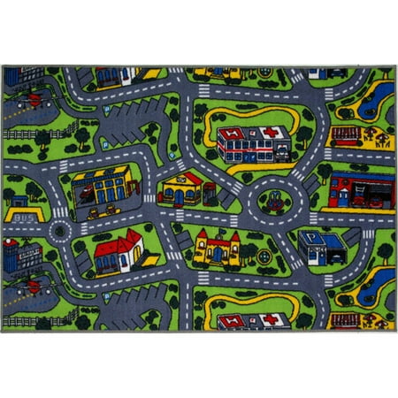 Fun Rugs Children's Fun Time Collection, Driving Time
