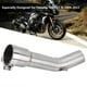 thumbnail image 1 of Tubo de Escape de Motocicleta ANGGREK Completo Acero inoxidable Plata 32 cm, 1 of 7