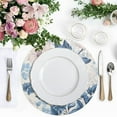 thumbnail image 4 of Ryvnso Blooming Flowers Round Plate Mats Dining Table Placemat Set of 4 for Holiday Decoration, 4 of 7