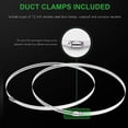 thumbnail image 5 of iPower 12 Inch 25 Feet Flexible Aluminum Ducting with 2 Clamps Included 4 Layer Protection Dryer Vent Hose for HVAC Heating Cooling Ventilation and Exhaust, Black, 5 of 6