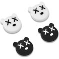 thumbnail image 1 of 4 Piezas De Tapas De Agarre Compatibles Con Switch & Switch Liteblack And White Bear, Tapas De Agarre De Silicona Suave Para Joy-con Gamepad, Cubierta Analógica 3d Rojo Verde Cocina, Decoración y Otros, 1 of 5