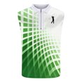 thumbnail image 3 of Men Polo Shirt Slim Fit Sleeveless Golf Shirt Performance Casual T-Shirts Green L, 3 of 4