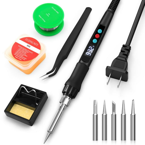 Kit de soldador Crtsweker 100W con pantalla LED 180-500 °C
