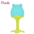 thumbnail image 1 of Juguetes para la dentición (1 paquete) - Juego de llaves para la dentición infantil, sin BPA, congelador orgánico natural seguro para bebés y niños pequeños, mordedores de silicona para bebés - Rana cian brillar Electrónica, 1 of 5