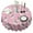Pink French Bulldog, variant on Pink French Bulldog Love Heart Round Tablecloth 60"x60",Wrinkle Wipeable Table Cloth for Kitchen Dining Room Picnic Patio Party