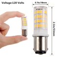 thumbnail image 2 of Bombilla LED HRYSPN D013 BA15D 5W 110V Blanco Calido 3000K Pack 4 unidades, 2 of 5