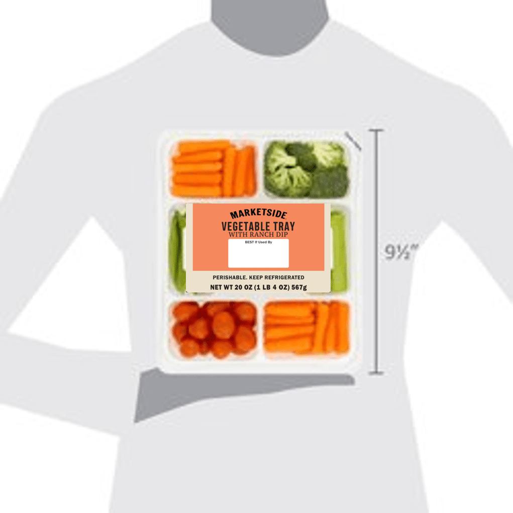 Marketside Vegetable Tray with Ranch Dip, 20 oz
