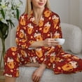 thumbnail image 6 of Gaeub Heart Christmas Hot Cocoa Women' Long-Sleeve Shirt and Full-Length Bottom Pajama Set Loungewear Soft Pjs Sleepwear Set-X-Large, 6 of 7