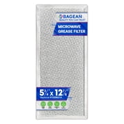 Microwave Filter Replacement 5.78" x 12.91" Fits W10208631A Whirlpool Microwave Filter - Aluminum Mesh Screen Grease Filter - Freshens and Filters Kitchen Air in Over the Range Oven Vent Fan (1-Pack)
