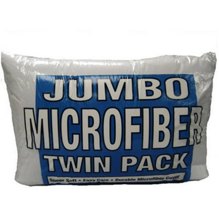 Down Alternative Jumbo Pillows With Cotton Cover In 20 X 28 Set