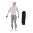 thumbnail image 2 of 1:64 con Modelo de de Acción de Monopatín Extraíble para Decoración para hogar rojo CUTICAT Figuras de personas en miniatura, 2 of 5