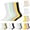 Purple, variant on 5PC Mid Socks for Teen Girls Cute Boyfriend Ribbed Ankle Socks with Lettuce Edge 6-14 Years,Pink