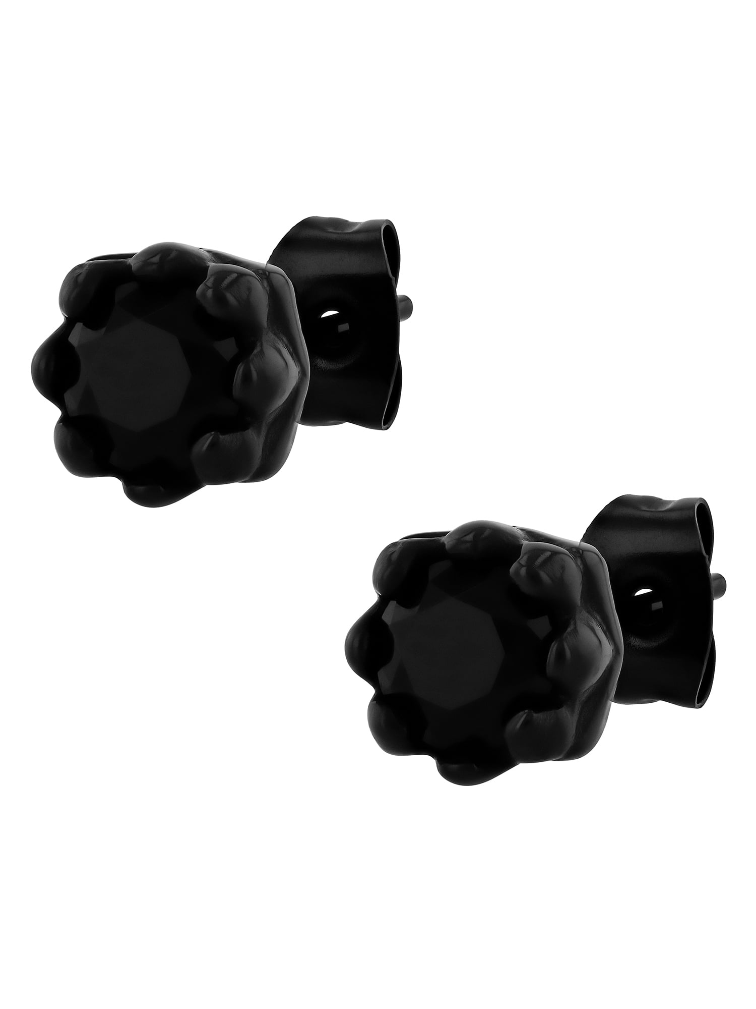 Believe by Brilliance Men's Stainless Steel Gothic Set of Earrings (Set of 3)