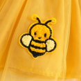 thumbnail image 6 of larppty Baby Girl Fall Clothes Long Sleeve Romper Bee Suspender Skirt Headband Infant 3PCS Winter Outfit Sets, 6 of 7