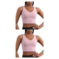 thumbnail image 4 of sweethay Camisola de Yoga para mujer, chalecos de verano para niñas, chaleco con sujetador, accesorio de ropa deportiva Type10 NO10, 4 of 6