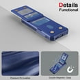 thumbnail image 3 of TECH CIRCLE Shockproof Case for Google Pixel 9a (2025 Release) 6.3", with Built-in Flip Wallet (4 Card Slots), Magnetic Snap Closure, PU Leather/Plastic Protective Lightweight Phone Cover, Darkblue, 3 of 6